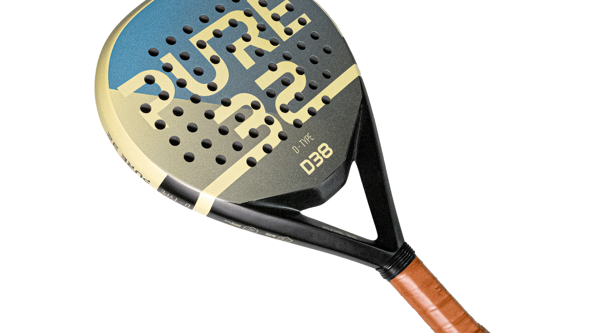 Type D38 padel racket | 3-laags fiber | 2023 model padel racket